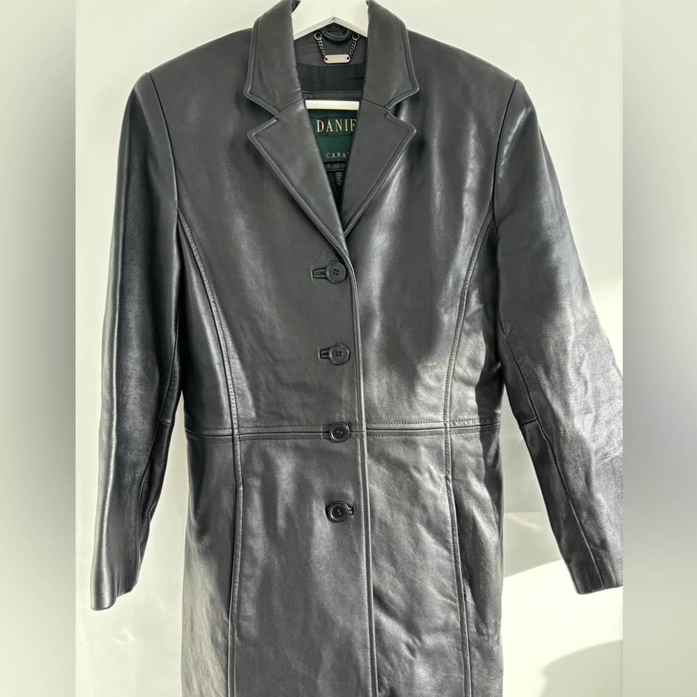 Danier Black Leather Jacket